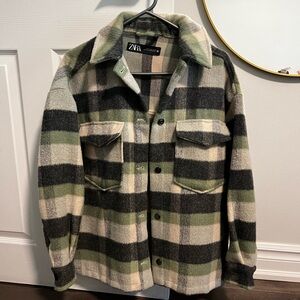 Zara plaid overshirt